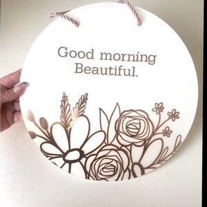 Wall Hanging with Positive Message 12”